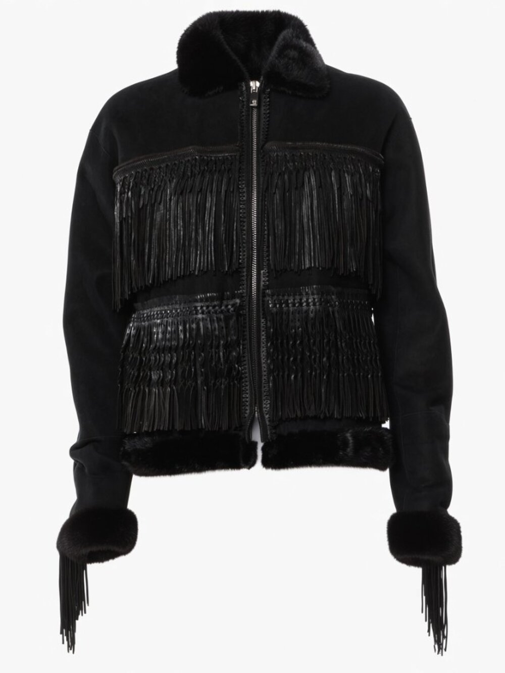 RARE Vintage Jean Paul Gaultier Fringe Leather Jacket originally $3,025